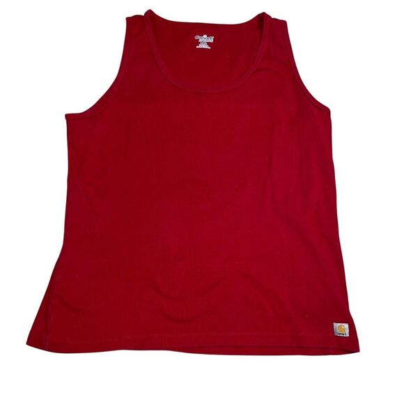 Carhartt for Women Tank Top Size 2XL Red Plus Size Pullover Casual Workwear - Picture 1 of 5